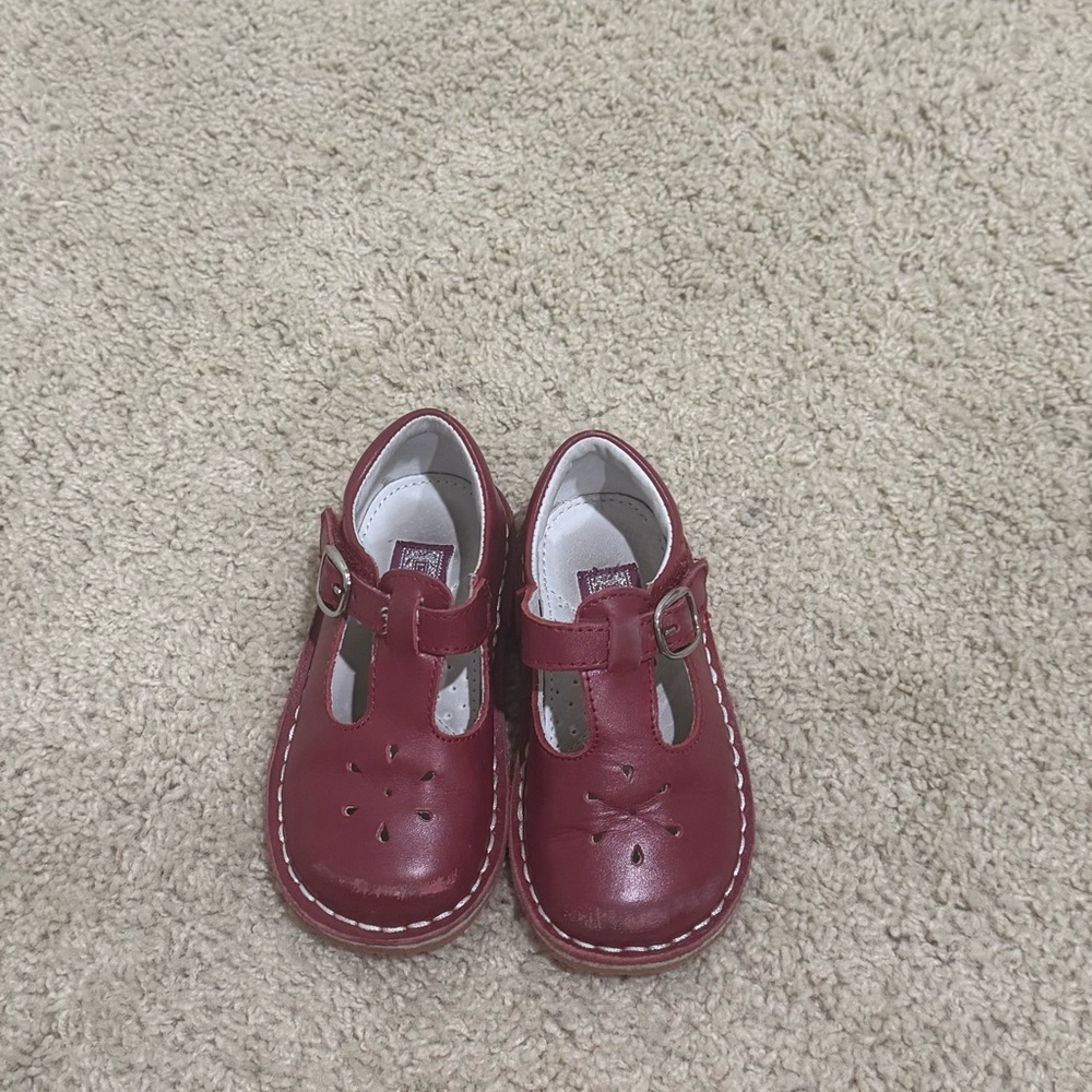 L’Amour Red Mary Jane Shoes